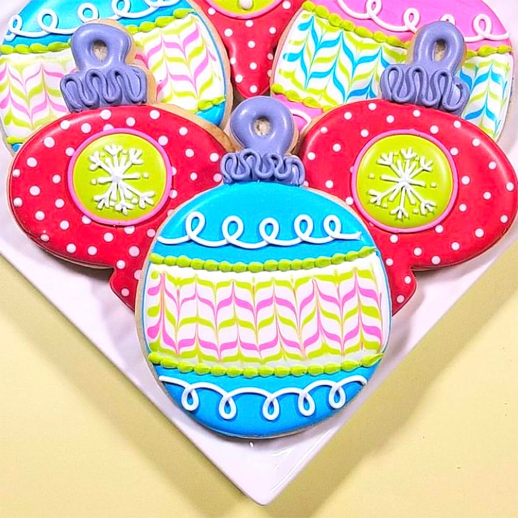 Kanehosi Christmas Ornament Cookie Cutters 8Pcs, Large Cookie Cutters Sturdy Stainless Steel Fondant Dough Cutters for Baking Christmas Decoration