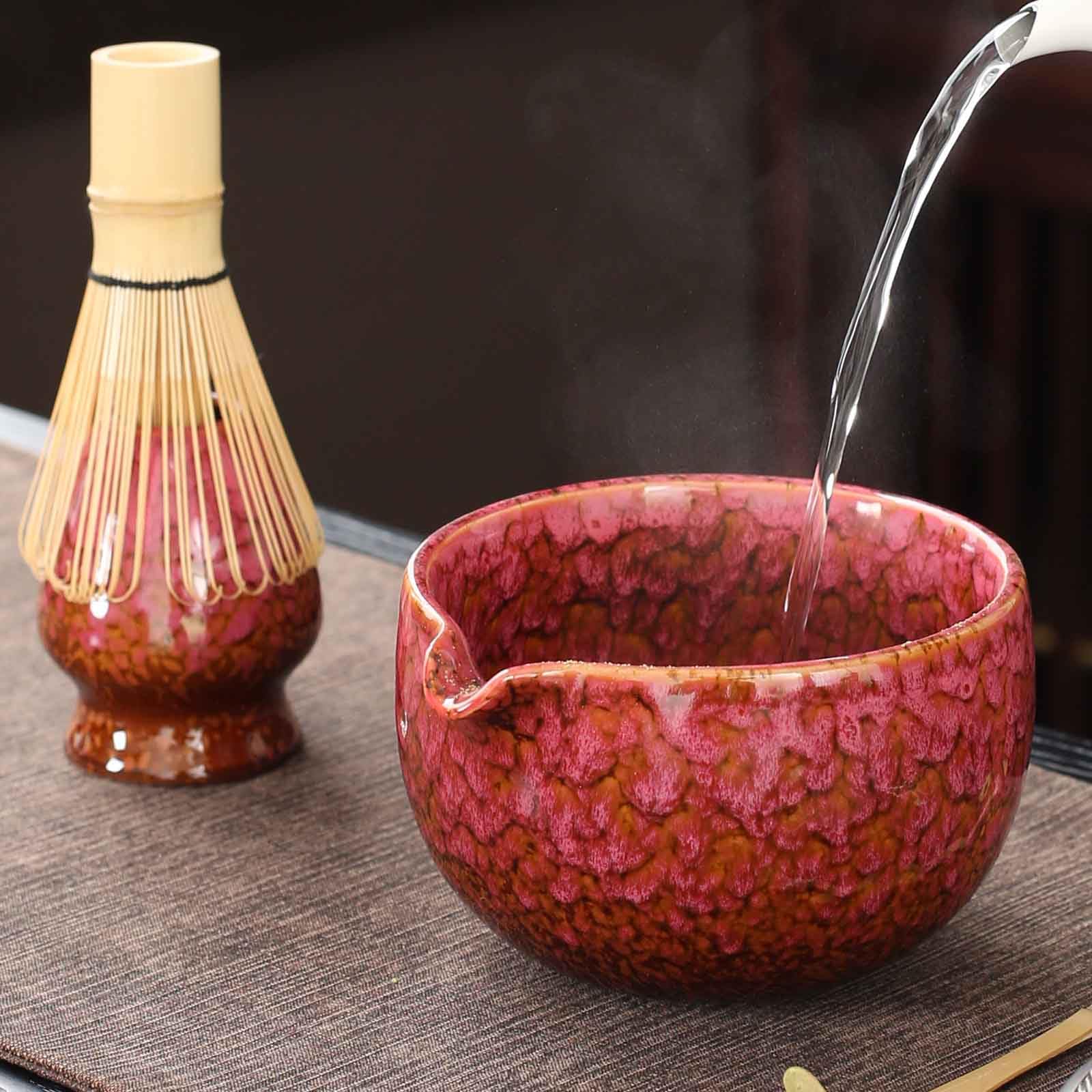 QDDTRAHCCLJZ Japanese ceramic matcha bowl. 20 ounce ceramic bowl.