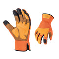 Vgo... 1-Pair Gardening Gloves Men, Safety Work Gloves, Puncture-proof, Thornproof, Touchscreen (Orange,XXL,SL7475)
