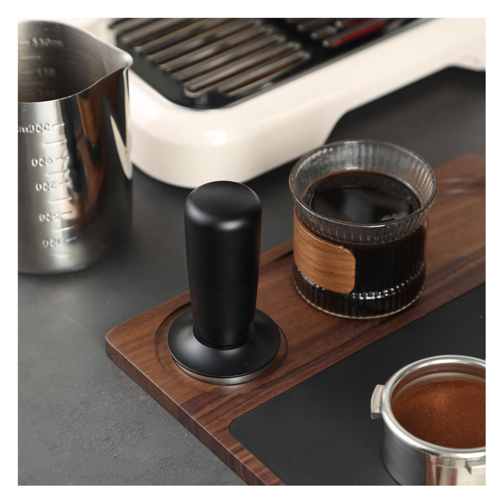 TFSWUFI 53mm Espresso Tamper,Spring Loaded Tamper with Stainless Steel Flat Base,Compatible with 53mm Portafilter,Coffee Tamper for Coffees Enthusiast and Home Barista