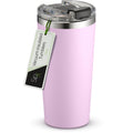 SIPX™ 16 oz Insulated Coffee Tumbler with Leakproof Lid – Stainless Steel, Vacuum Insulated – Keeps Drinks Hot or Cold for Hours – Cupholder Friendly Travel Mug – Purple