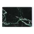 Koville Natural Green Marble Cutting Board for Kitchen Pastry Bread Macaron Display, 12" x 8" Real Stone Slab Marble Cheese Board for Home Countertop, Bathroom Perfume Tray Candle Plate