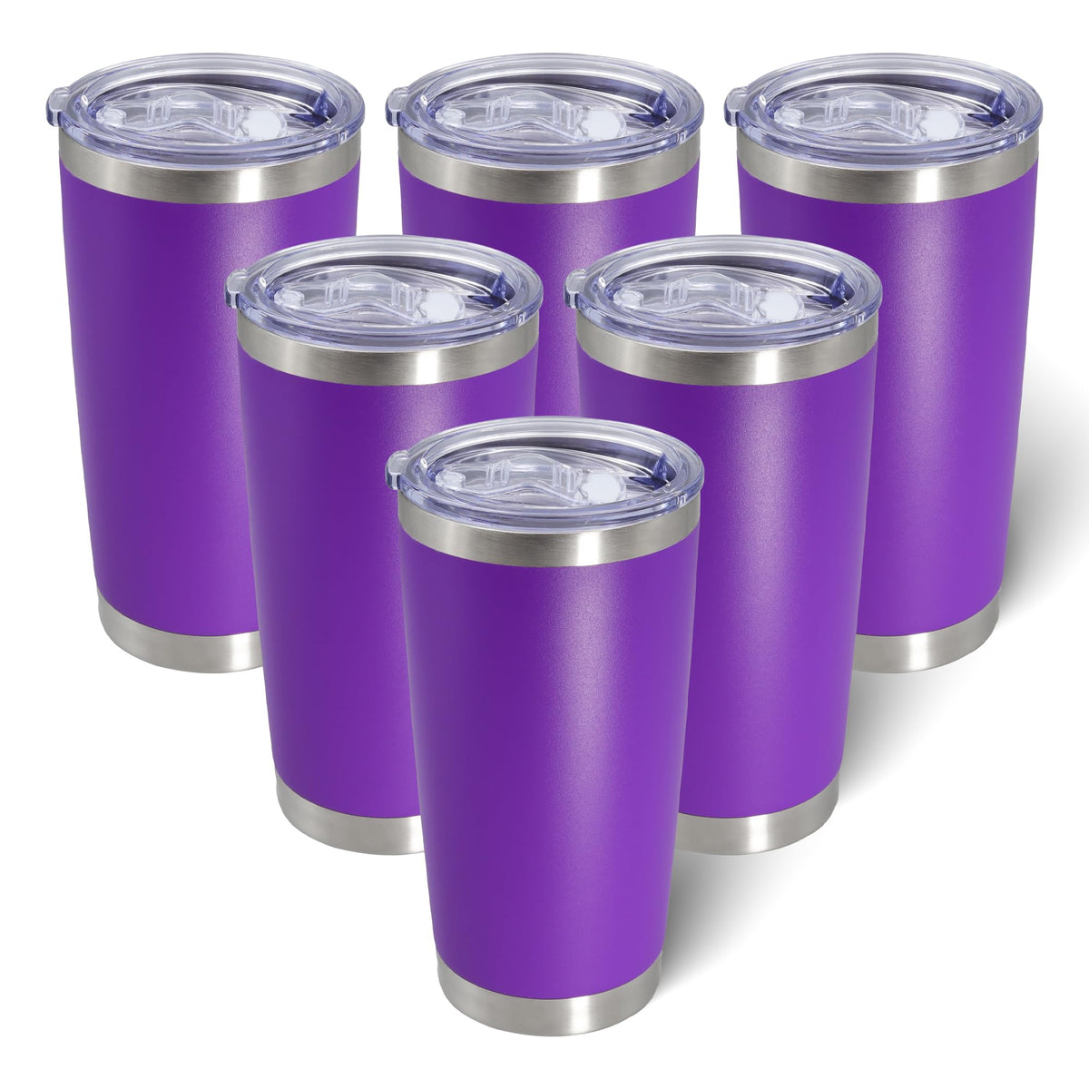 20oz Tumbler with Lid Stainless Steel Tumblers Insulated Mug Hot Pink 12P