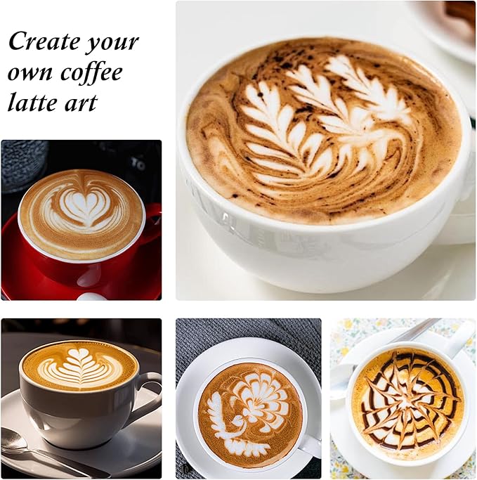 Latte Art Pen 1Pcs,Stainless Steel and Brass with Rosewood Handle of Tools - Barista Tools for Art on Latte,Cappuccino,Espresso - Perfect Coffee Accessories for Coffee Bar