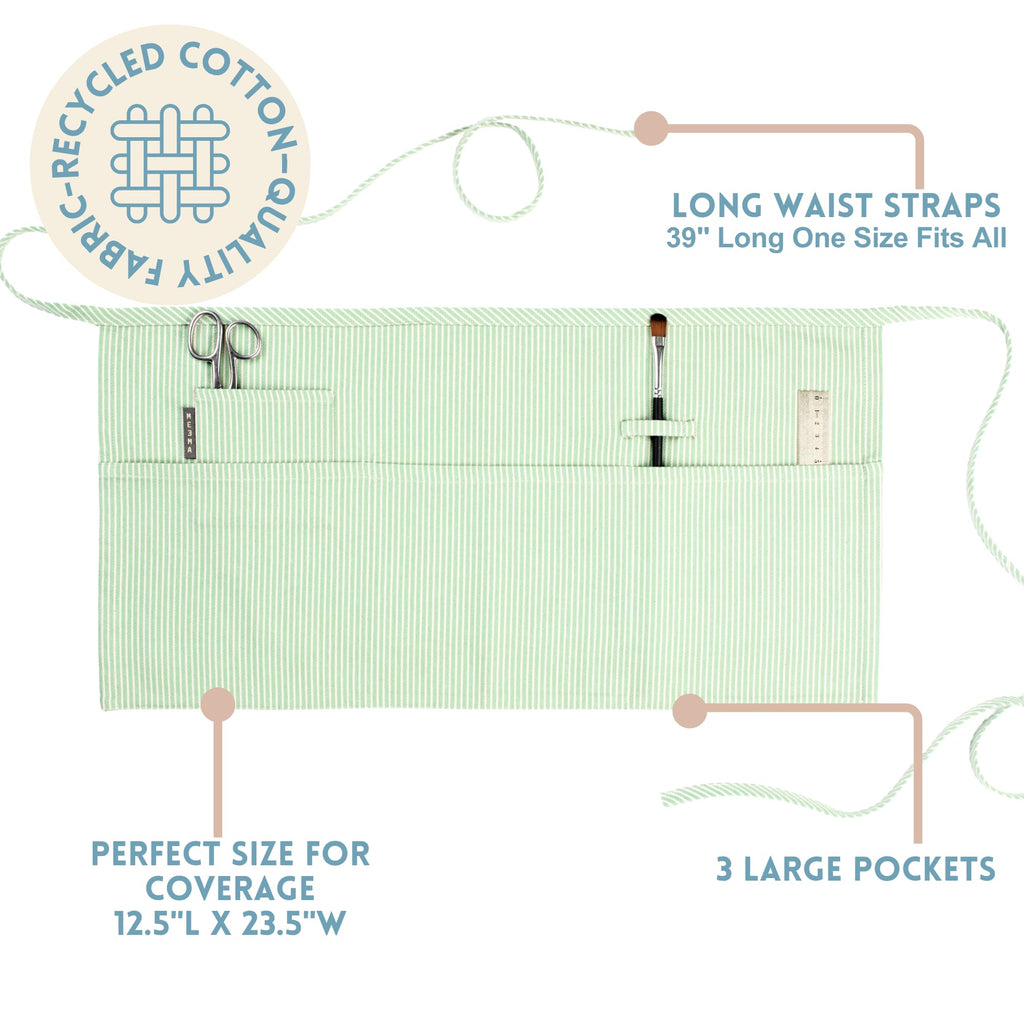 MEEMA Chef Waist Aprons for Women with Pockets, Adjustable Cooking Aprons
