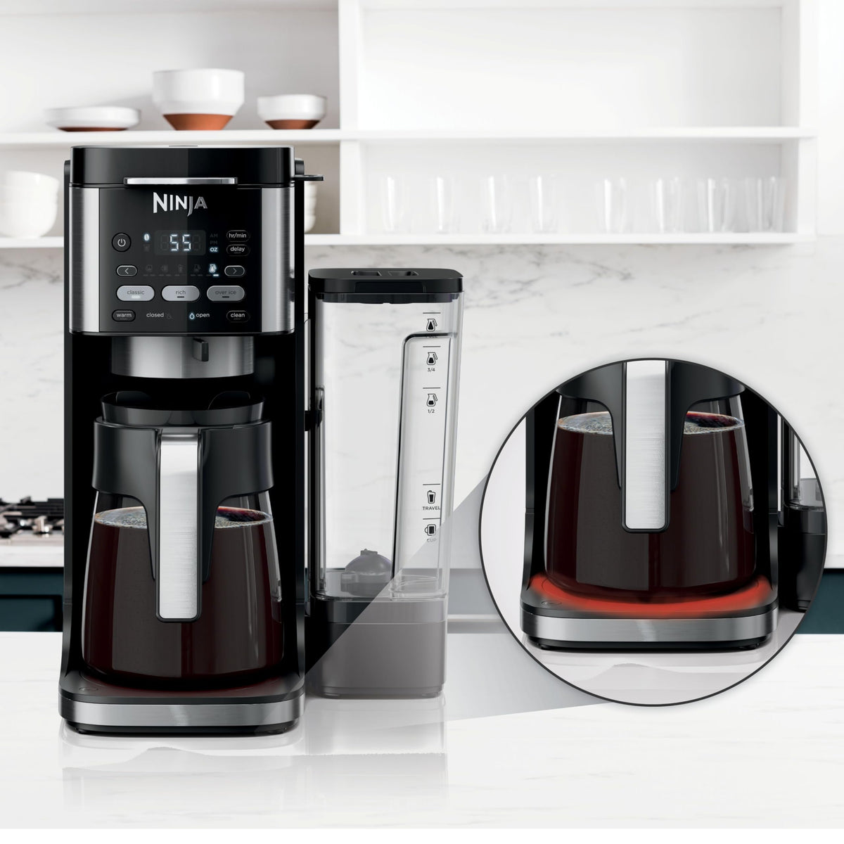 Ninja Drip Coffee Maker, DualBrew Pro Hot & Iced, Black, CFP101