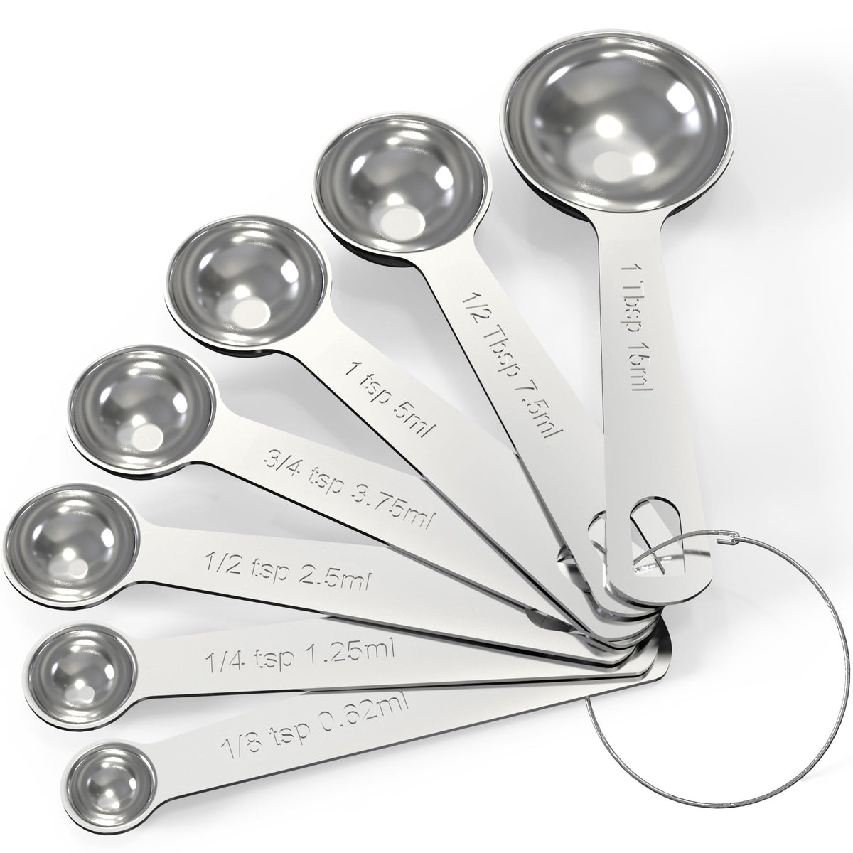 TILUCK Stainless Steel Measuring Cups & Spoons Set,Coffee Scoop Spoon