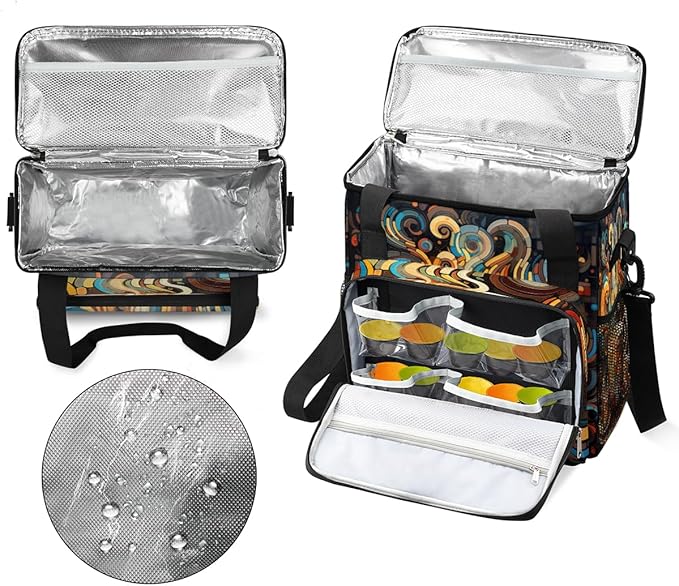 cfpolar Coffee Maker Storage Bag, Waterproof Travel Carrying Storage Tote Bag Organizer Case, Compatible with K-Mini or K-Mini Plus, And Suitable for Other Accessories， With Pockets for K-Cup Pods