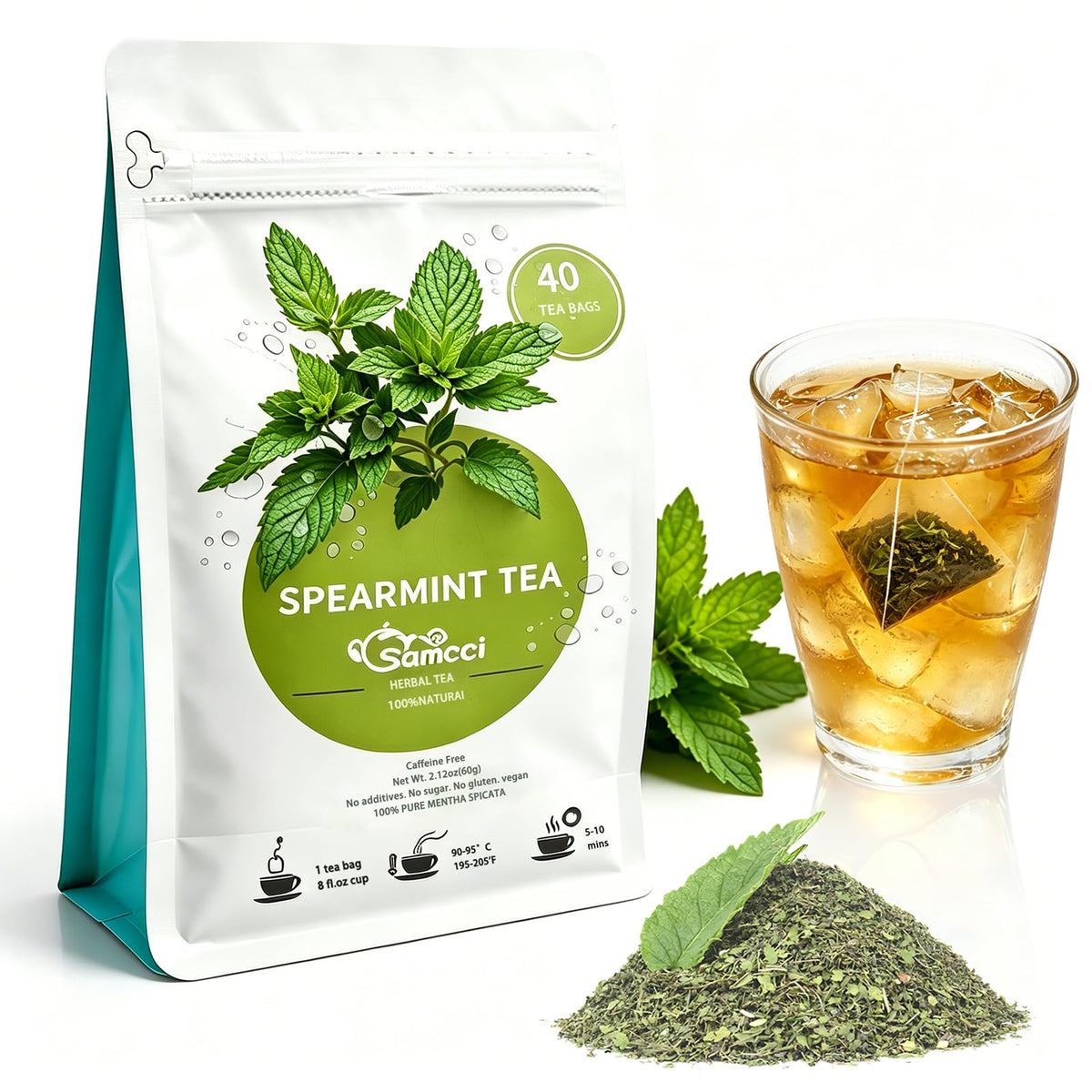 Samcci Senna Tea, 50 Tea bags, Naturally Senna Leaf Tea for Constipation