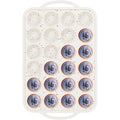 AOTASO Mini Muffin Pan, 24 Cups, Cream