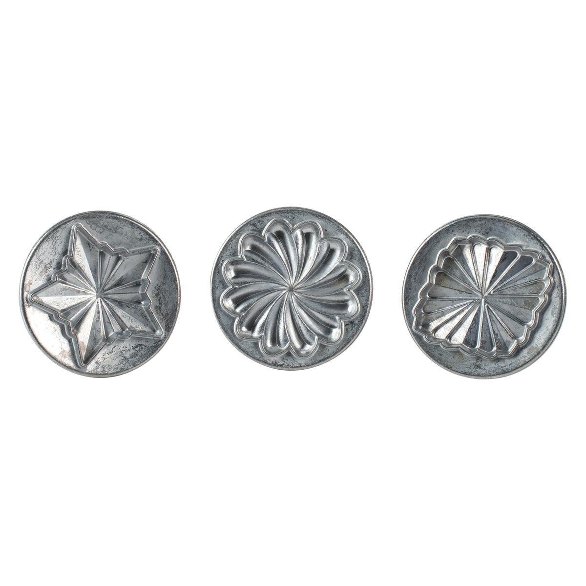 Nordic Ware Springerle Cookie Stamps (Set of 3), Sturdy Cast Aluminium Cookie Stamp Set, Cookie Press Set Made in the USA, Sturdy and Durable Biscuit Maker Press Set