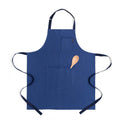 Solino Home 100% Linen Apron, 32 x 27 in, Grey and Black, Classic Apron