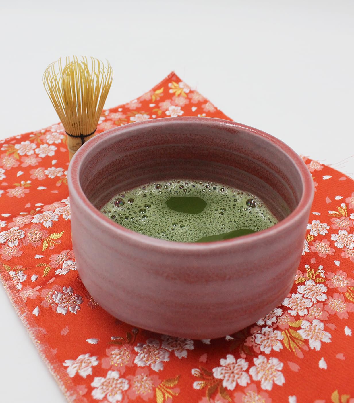 Waraku Fuuka Japanese Traditional Handcrafted Matcha Chawan Tea Bowl Cup Ceremony Tableware Pottery (Guren)