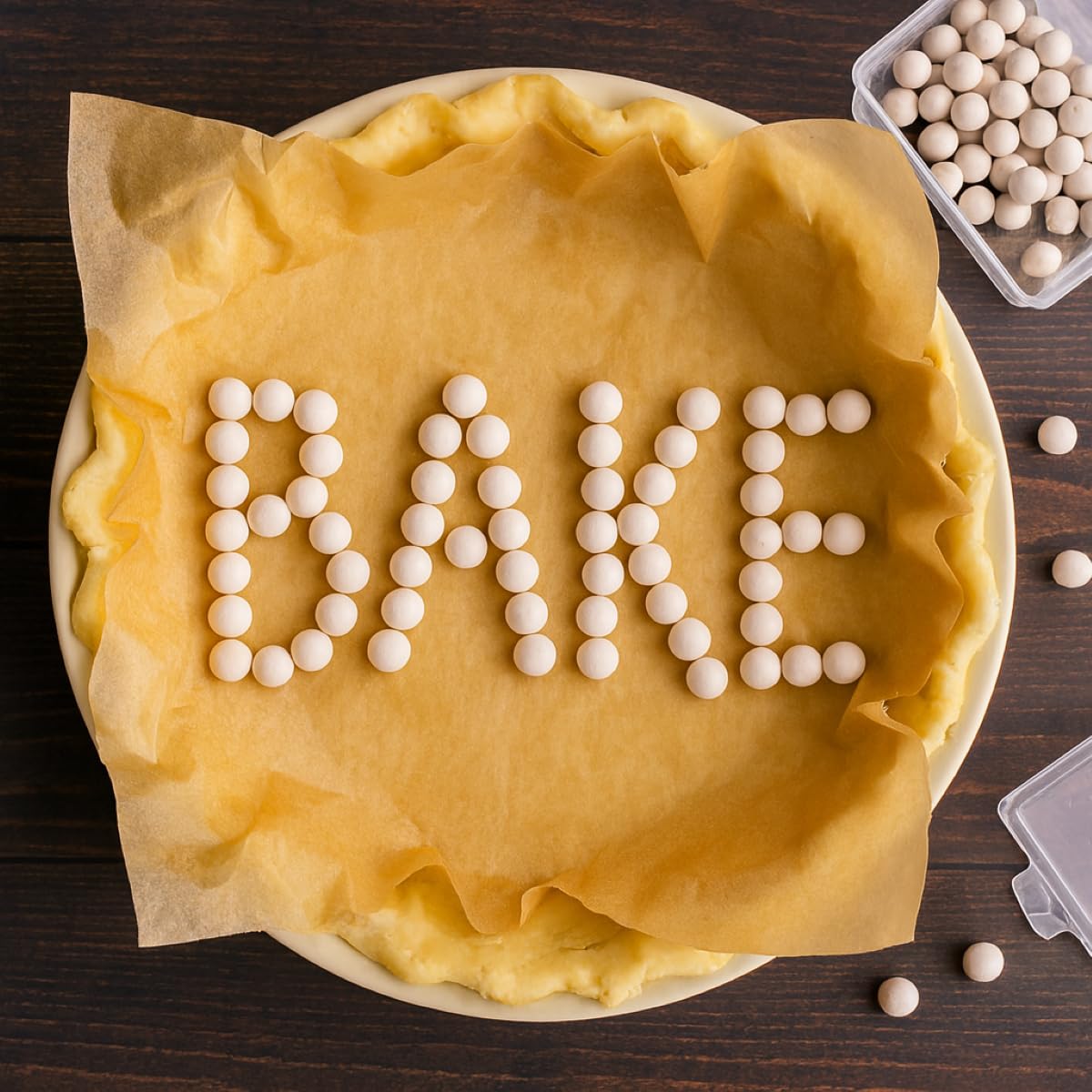 Mrs. Anderson's Baking Ceramic Pie Crust Weights, 135 Count, Natural Stoneware, For Blind Baking Pie Crusts And Tart Shells With Even Baking Results