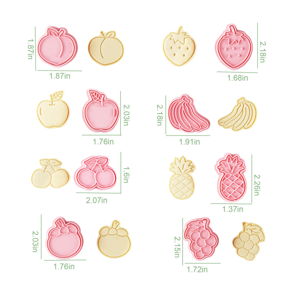 Heart Cookie Cutter Set, 10 Pcs 3D Pressable Biscuit Cutter and Stamps, Valentine's Day Cookie Molds Wedding Party DIY Cake Decorating Kit (B10)