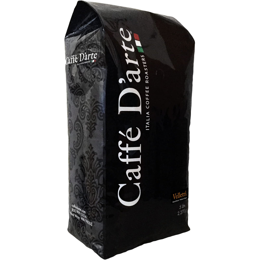 Caffe D'arte Velletri Wood Roast Reserve Whole Bean Coffee, 5 lb