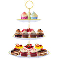 PinCute Cupcake Stand Holder-3 Tier Plastic Cup Cake Dessert Tower-Green