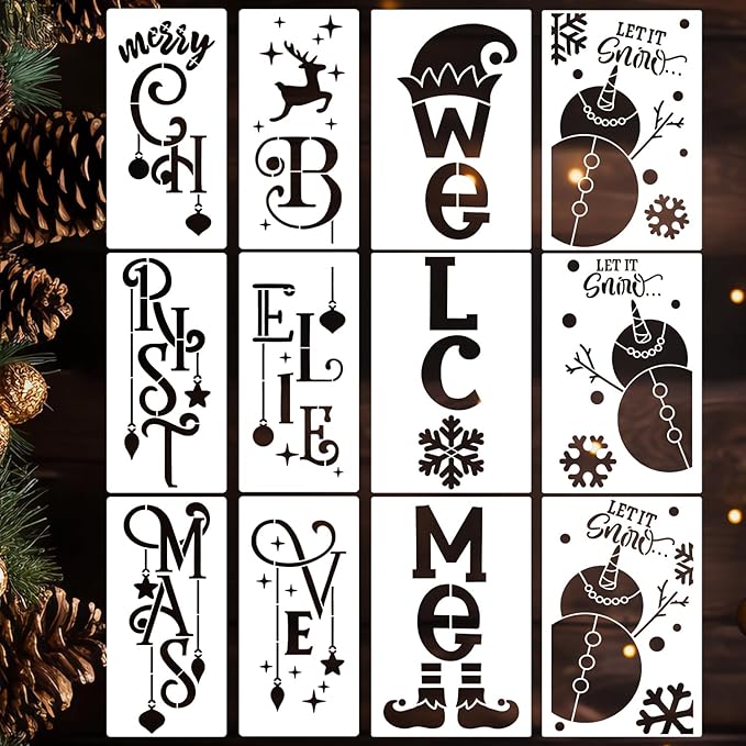 Fall Stencils for Crafts Reusable Fall Stencils for Painting on Wood 6"