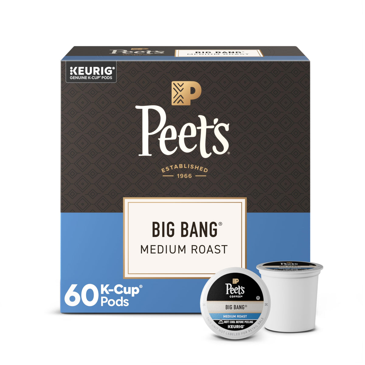 Peet's Coffee Coffee Pods, Medium Roast, Single Origin Brazil, 88 K Cups