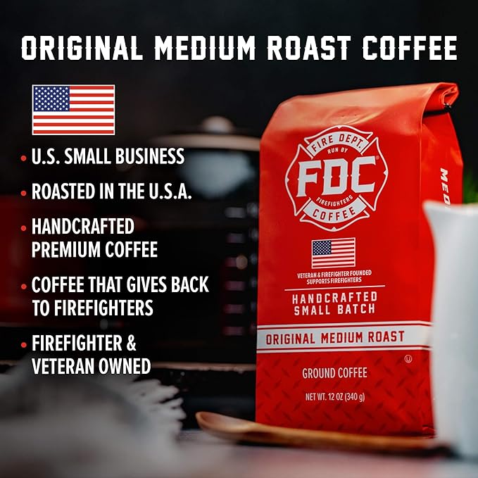 Fire Department Coffee Original Ground Coffee - 12 oz, Pack of 2