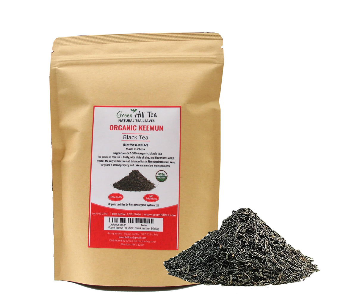 GreenhillTea Aged puerh tea Yunnan Pu-erh – Fermented Loose Leaf Tea, Smooth & Earthy Flavor, Pu-erh tea is an excellent, nutrient-rich choice for brewing kombucha, NO GMO, NO Additives, 100% natural 4 oz