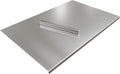 Large Cutting Board 35.4" L X 22.8" W Stainless Steel Cutting Board with Lip Metal Baking Board Non Stick Thick Board with Rolling Pin for Meat Fruits Vegetables Bread and Baking