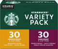 Starbucks K-Cup Coffee Pods, Starbucks Blonde, Medium and Dark Roast Hot or Iced Coffee, Variety Pack, 60 Keurig Pods