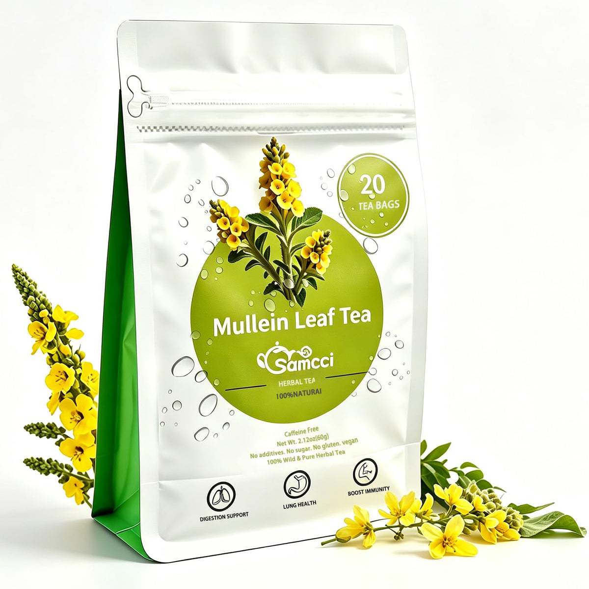 Samcci Senna Tea, 50 Tea bags, Naturally Senna Leaf Tea for Constipation