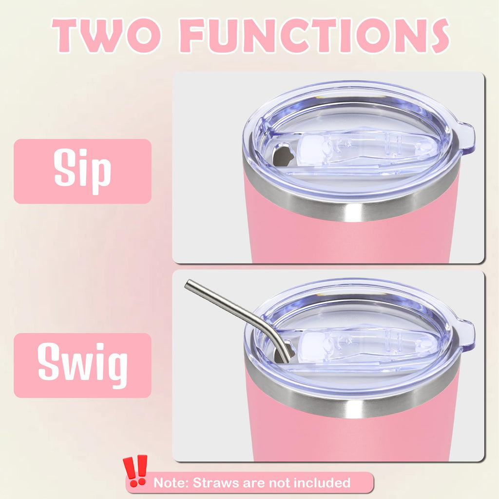 20oz Tumbler Stainless Steel Tumbler Coffee Tumbler with Lid Pink, 4P