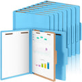 Skyygemm 24 Pcs Classification Folder Letter Size, 1 Divider,Blue