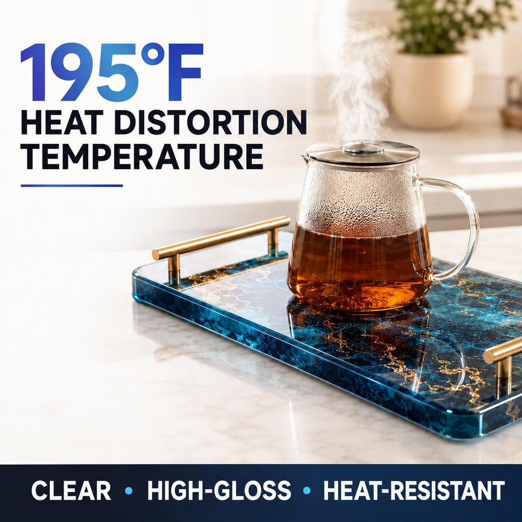 POURLA Ultra Heat Resistant Epoxy Resin Kit, 64 oz, 1:1 Mix, 195°F HDT