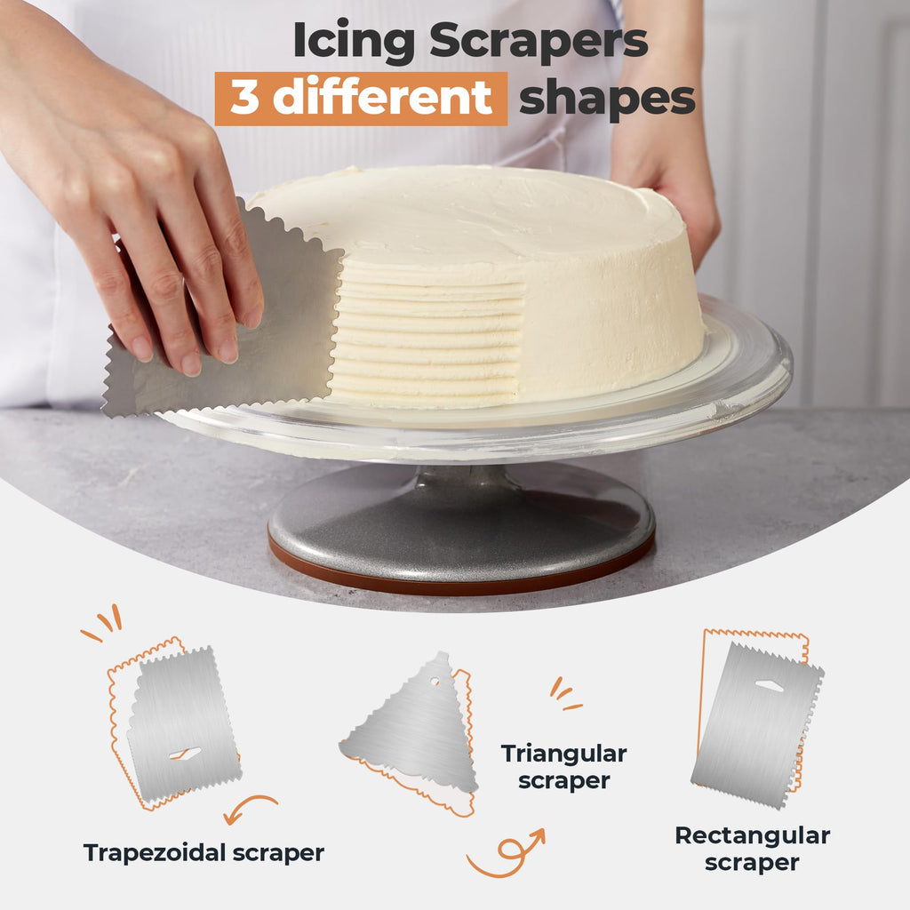 Kootek 35 Aluminum Cake Decorating Kit, Baking Tools for Beginners & Pros