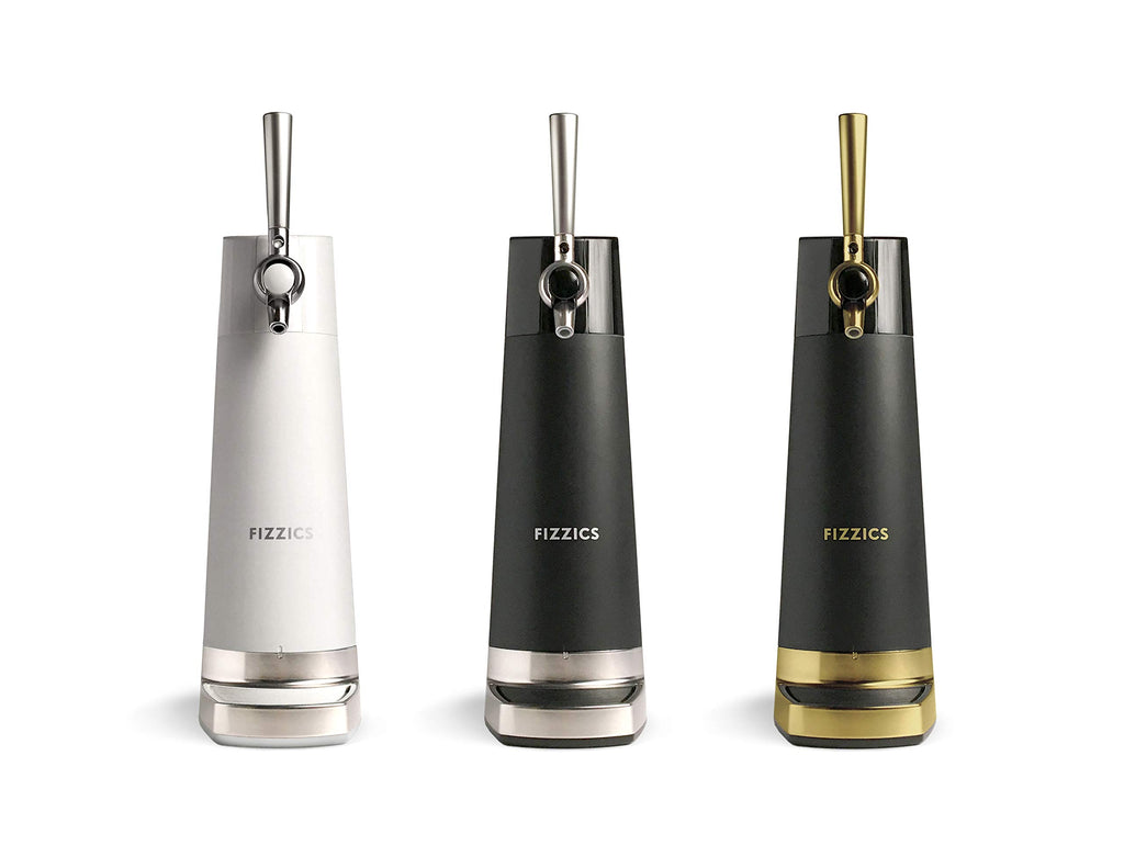 FIZZICS - DraftPour Beer Dispenser - Converts Any Can or Bottle Into a Nitro-Style Draft, Gift for Men and Beer Enthusiast, Beer Tap Draft Machine - Carbon