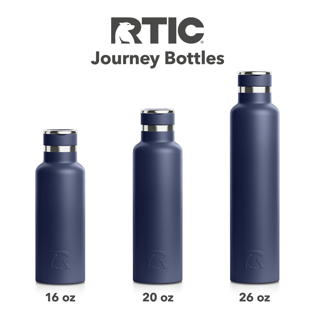 RTIC 26oz Journey Water Bottle, Ceramic Lined, Navy