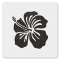 MAGJUCHE Hibiscus Stencil 12 Inches, Reusable Spring Flower Stencil for Painting DIY Crafts Decor