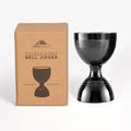 A Bar Above Bell Jigger, 10 Measurements, Stainless Steel, Black, 1 Pack