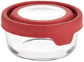 Anchor Hocking TrueSeal Glass Food Storage Container with Airtight Lid, Cherry, 2 Cup
