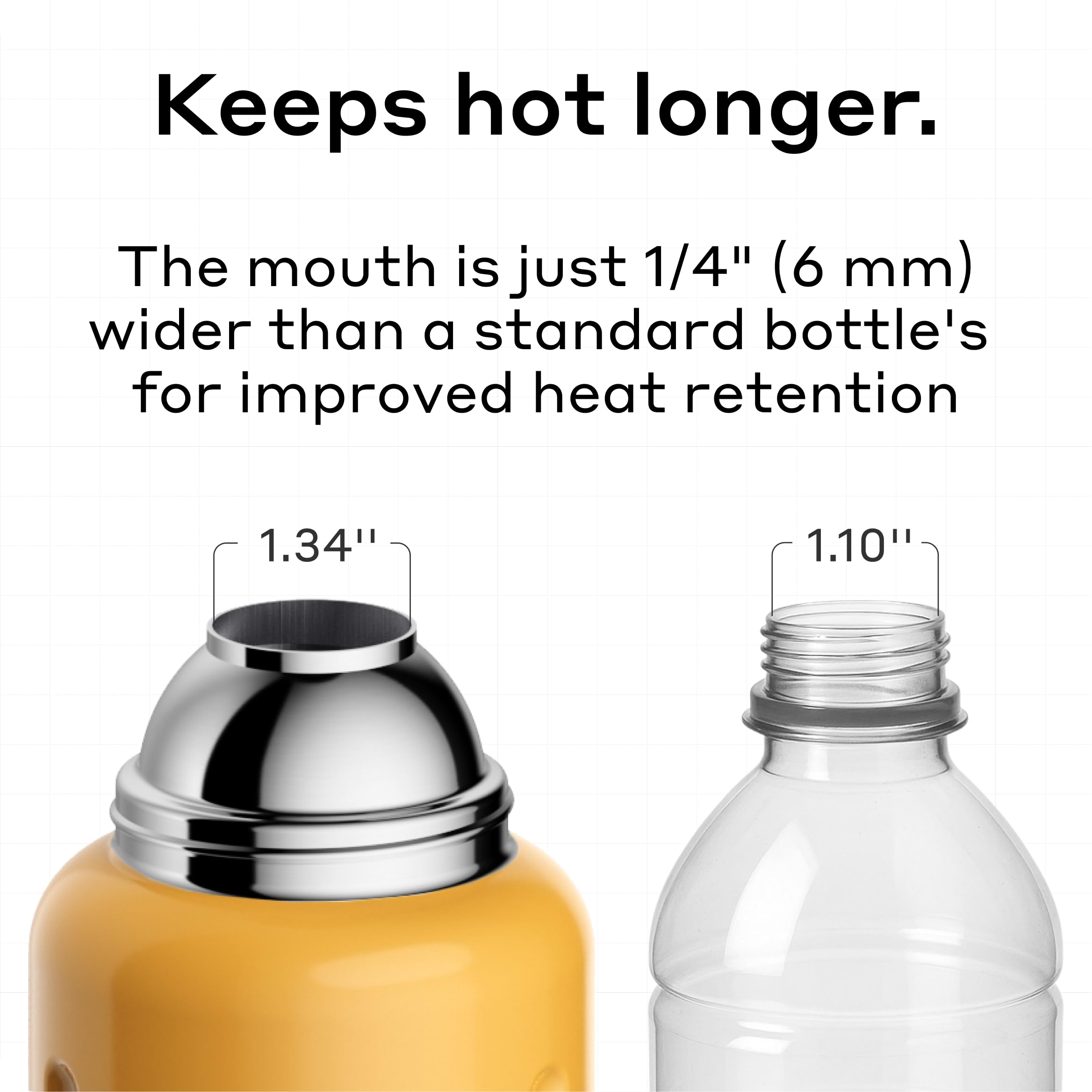 Bobber - 34 oz Vacuum Insulated Stainless Steel Water Bottle with Cup Lid - Dishwasher Safe - Keeps Drinks Hot for 48 Hours and Cold for 72 Hours - Triple Walled Thermo Flask (Ginger Tonic)