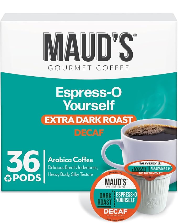 Maud’s Flavored Decaf Coffee Pods Variety Pack, 24ct