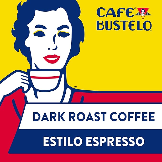 Café Bustelo Espresso Style Dark Roast Coffee, 128 Keurig K-Cup Pods