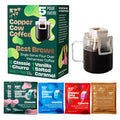 Copper Cow Coffee Vietnamese Pour Over Variety Pack, 5 Single-Serve Filters