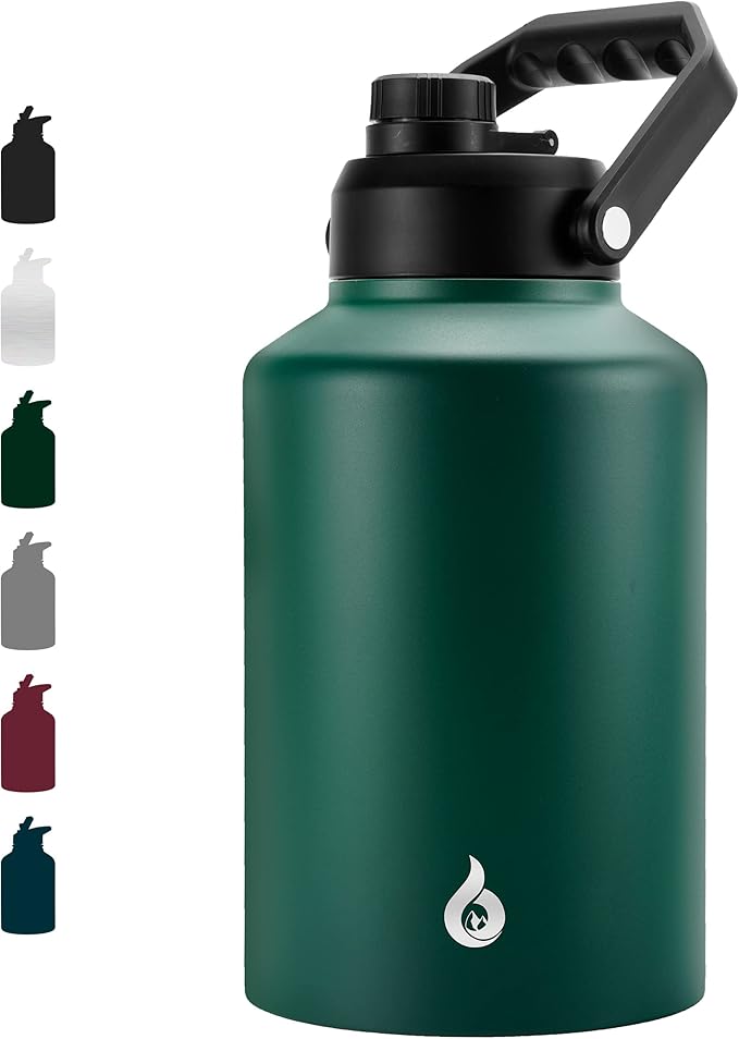 BJPKPK 64oz Insulated Water Bottle, Stainless Steel Vacuum Jug with Handle