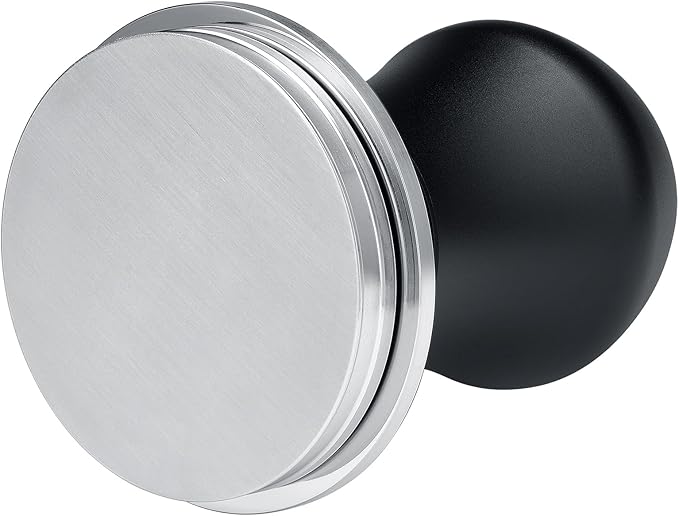 Normcore 51.5mm Coffee Tamper V4.1 Mini, Spring-Loaded Tamper with Click Feedback, Compatible with La Pavoni Professional PL, Europiccola EL, Black
