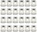 1.5 oz Hexagon Mini Glass Jars with Silver Lids (Pack of 24)