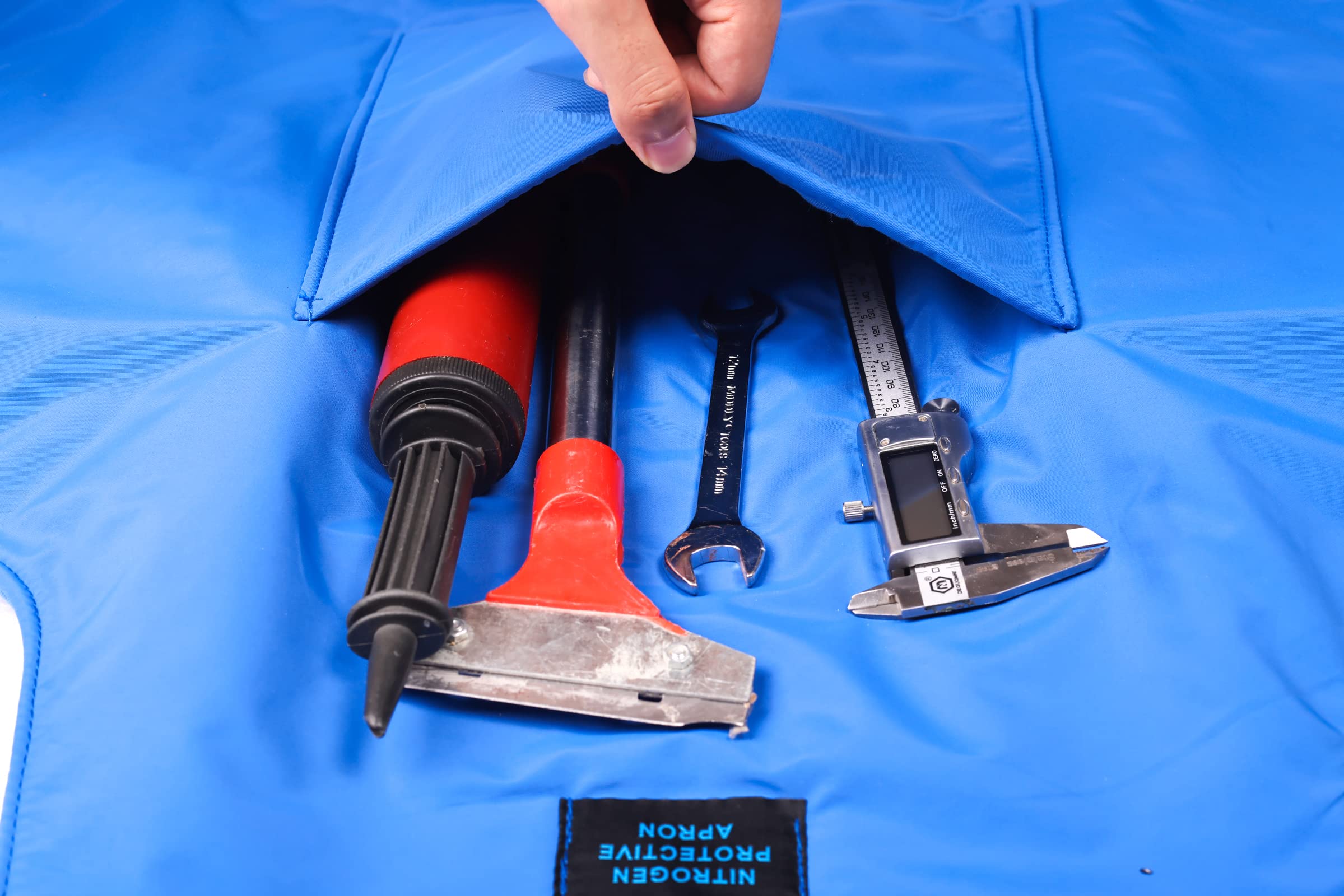 egowz Cryogenic Apron for Low Temperature LN2 Liquid Nitrogen Protection (Apron Length 42 inch)