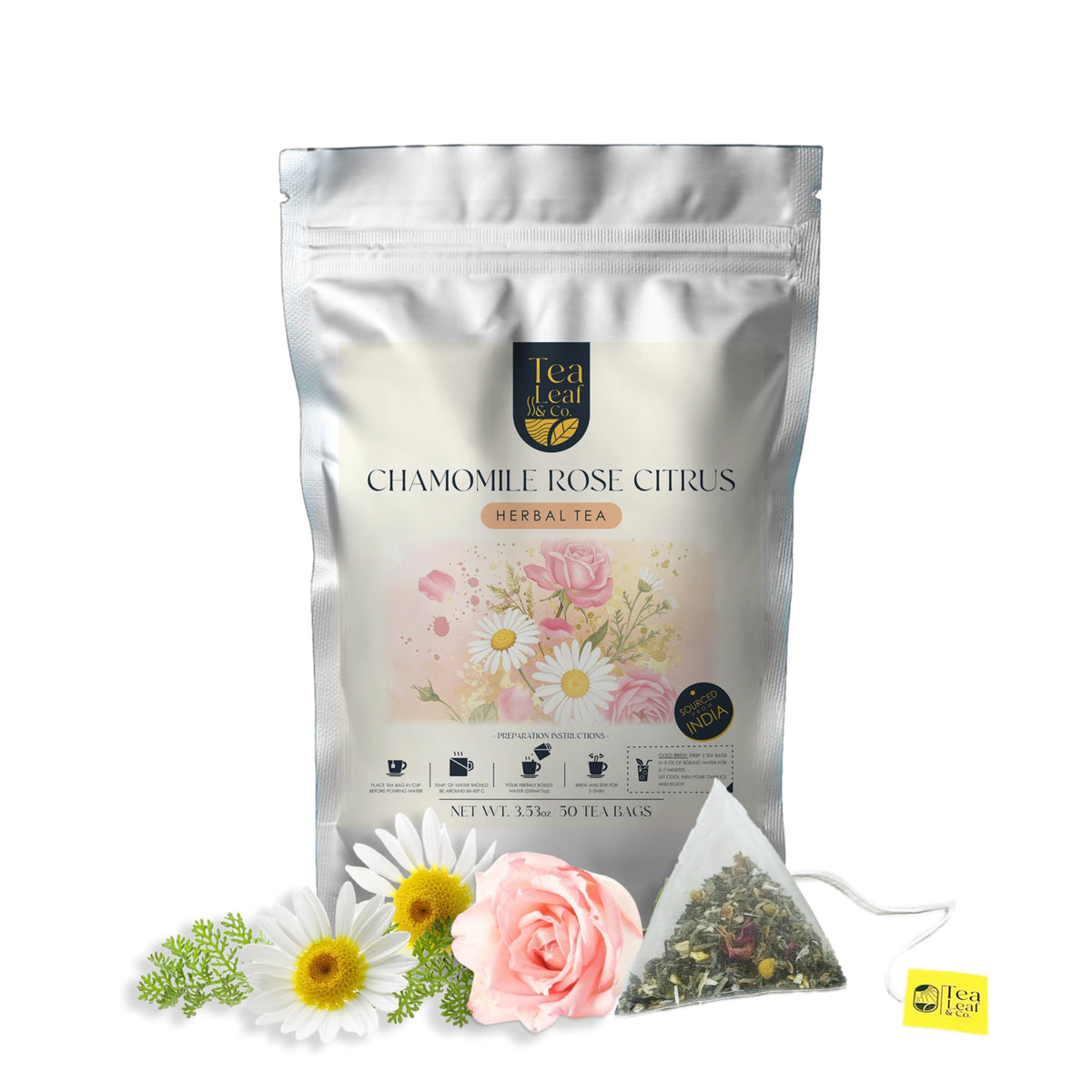 Sweet Hibiscus Cinnamon Green Tea (3.5oz), Natural Herbal Infusion, 50 Bags