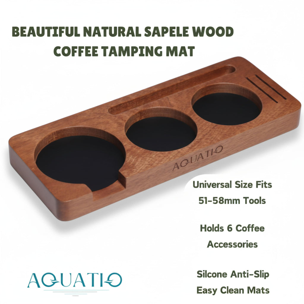 51-58 mm Compact Espresso Tamping Mat, Coffee Tamping Station