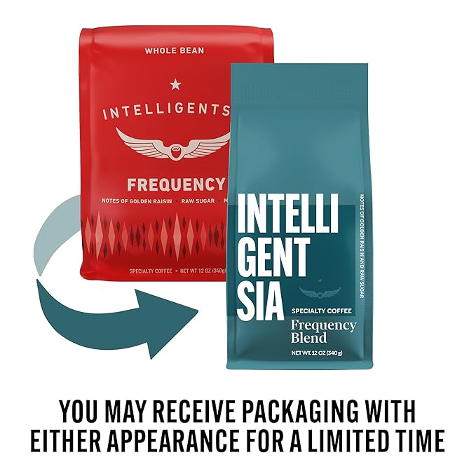 Intelligentsia Coffee, Medium Roast Whole Bean Coffee - Frequency Blend 12 Ounce Bag
