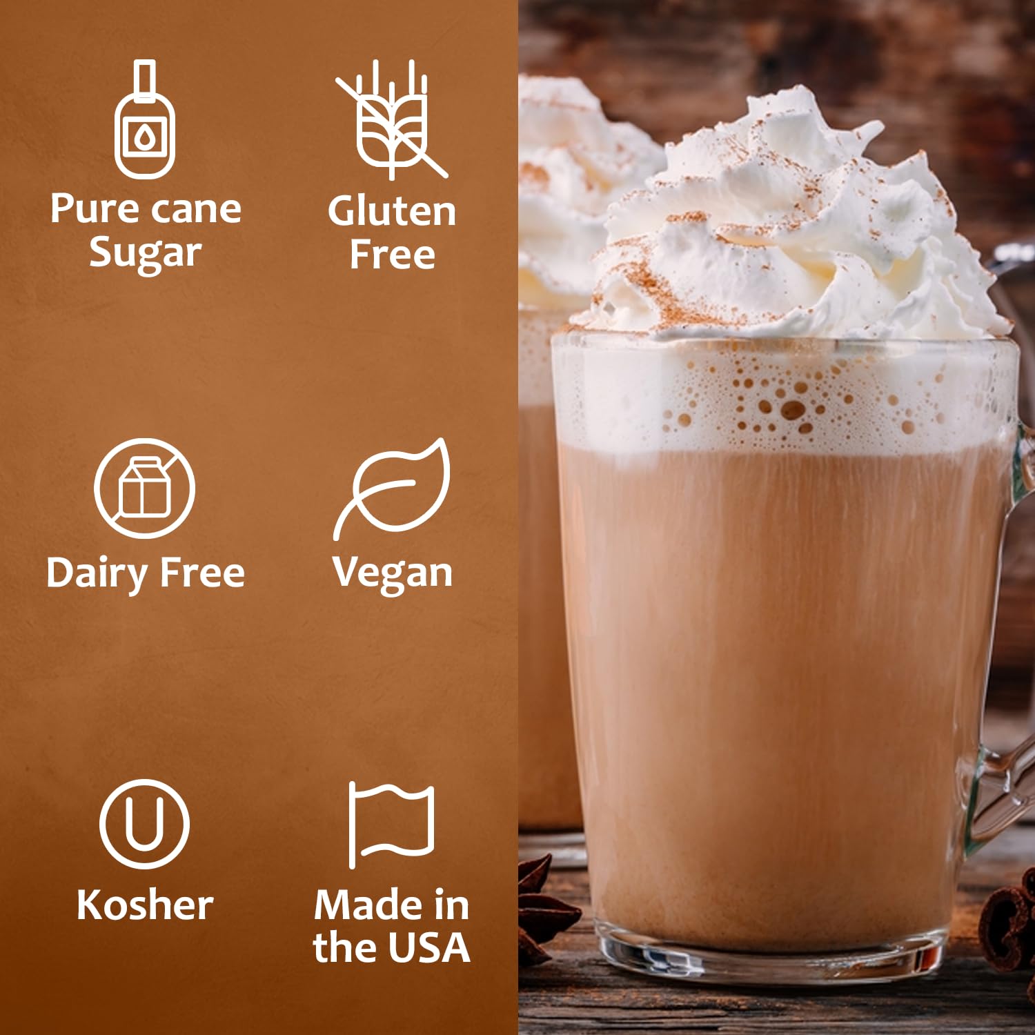 Syruvia Coffee Syrup, Caramel Pecan Flavored Syrup for Drinks, Lattes, and Desserts – 25.4 fl oz
