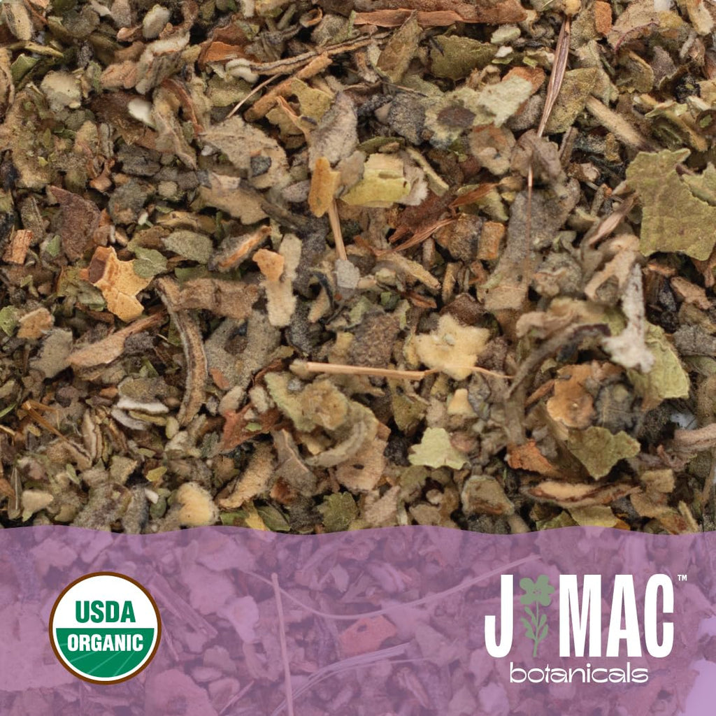 J Mac Botanicals Organic Mullein Leaves (4 oz) Certified USDA Organic Loose Leaf Herbal Tea